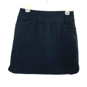 Jenna Rose Black Skort Womens Medium Golf‎ Tennis Pull On Pockets Activewear